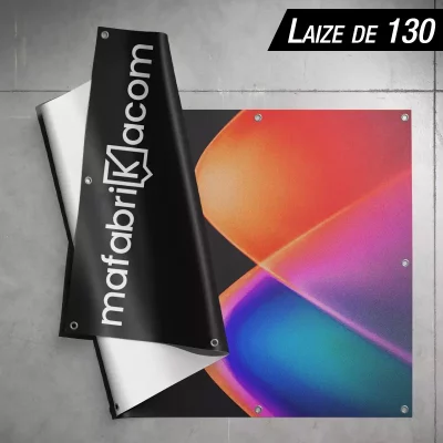 Banderole publicitaire - 510g - 130 cm en laize