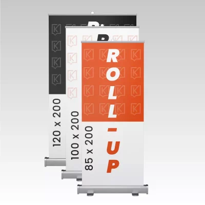 Roll-Up Publicitaire Premium : Kakémono Écologique Personnalisable (85, 100, 120 cm)