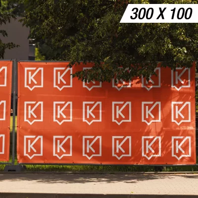 Banderole microperforé -  PVC mesh - 270µ - 300 x 100 cm